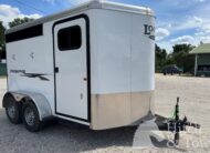 2017 LOGAN CROSS FIRE 2 HORSE SLANT BUMPER PULL TRAILER $13,500