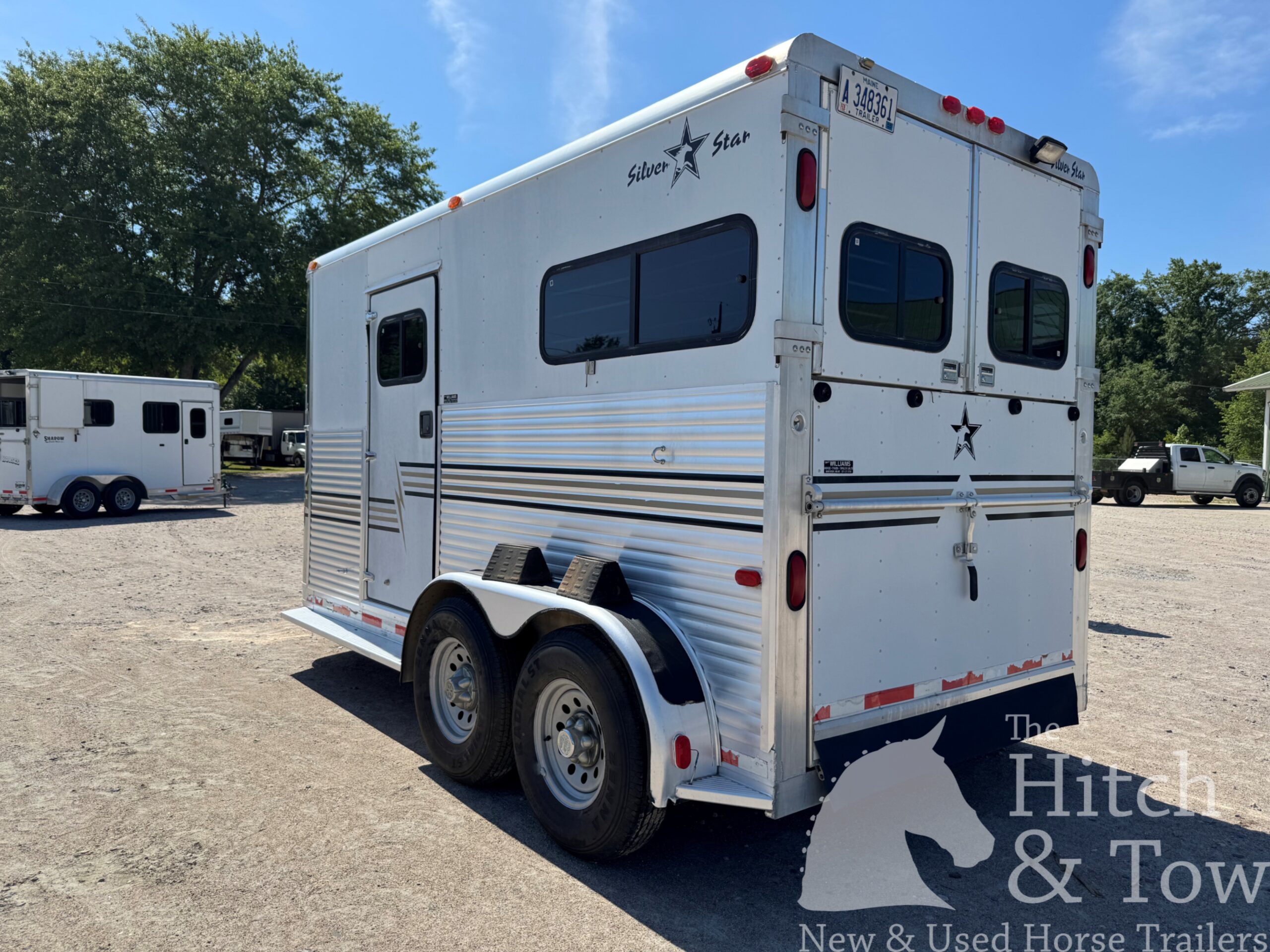 1999 SILVER STAR 2 HORSE BUMPER PULL W/ DRESSING ROOM $9,500