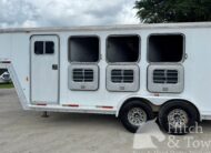 2001 EXISS 3 HORSE SLANT GOOSENECK TRAILER $10,900
