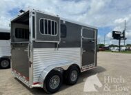 2027 ADAM JULITE 2 HORSE BUMPER PULL W/ SIDE RAMP $22,500