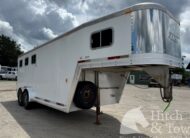 2001 EXISS 3 HORSE SLANT GOOSENECK TRAILER $10,900