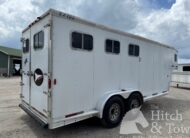 2001 EXISS 3 HORSE SLANT GOOSENECK TRAILER $10,900