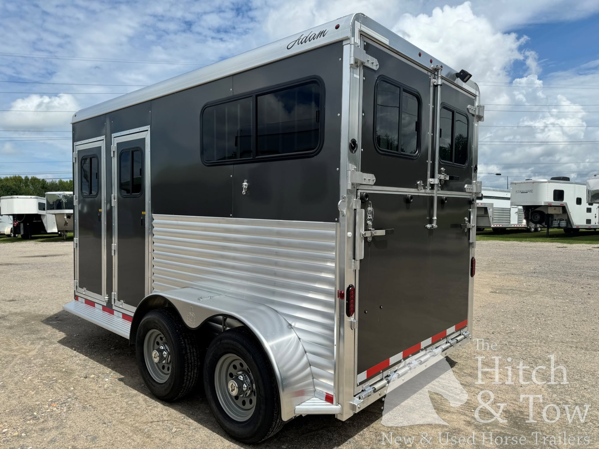2027 ADAM JULITE 2 HORSE BUMPER PULL W/ SIDE RAMP $22,500