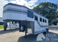 2000 TRAILET 3 HORSE SLANT GOOSENECK TRAILER $11,900