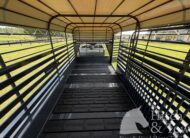 2026 16′ LIVESTOCK STOLL TRAILER W/ TUBE SIDES AND GRAY CANVAS TOP $16,450