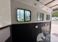 2012 BISON TRAIL HAND 3 HORSE SLANT LOAD W/ 9′ LIVING QUARTERS $24,900!