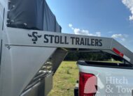 2026 20′ LIVESTOCK STOLL TRAILER W/ TUBE SIDES AND BLACK CANVAS TOP $17,580