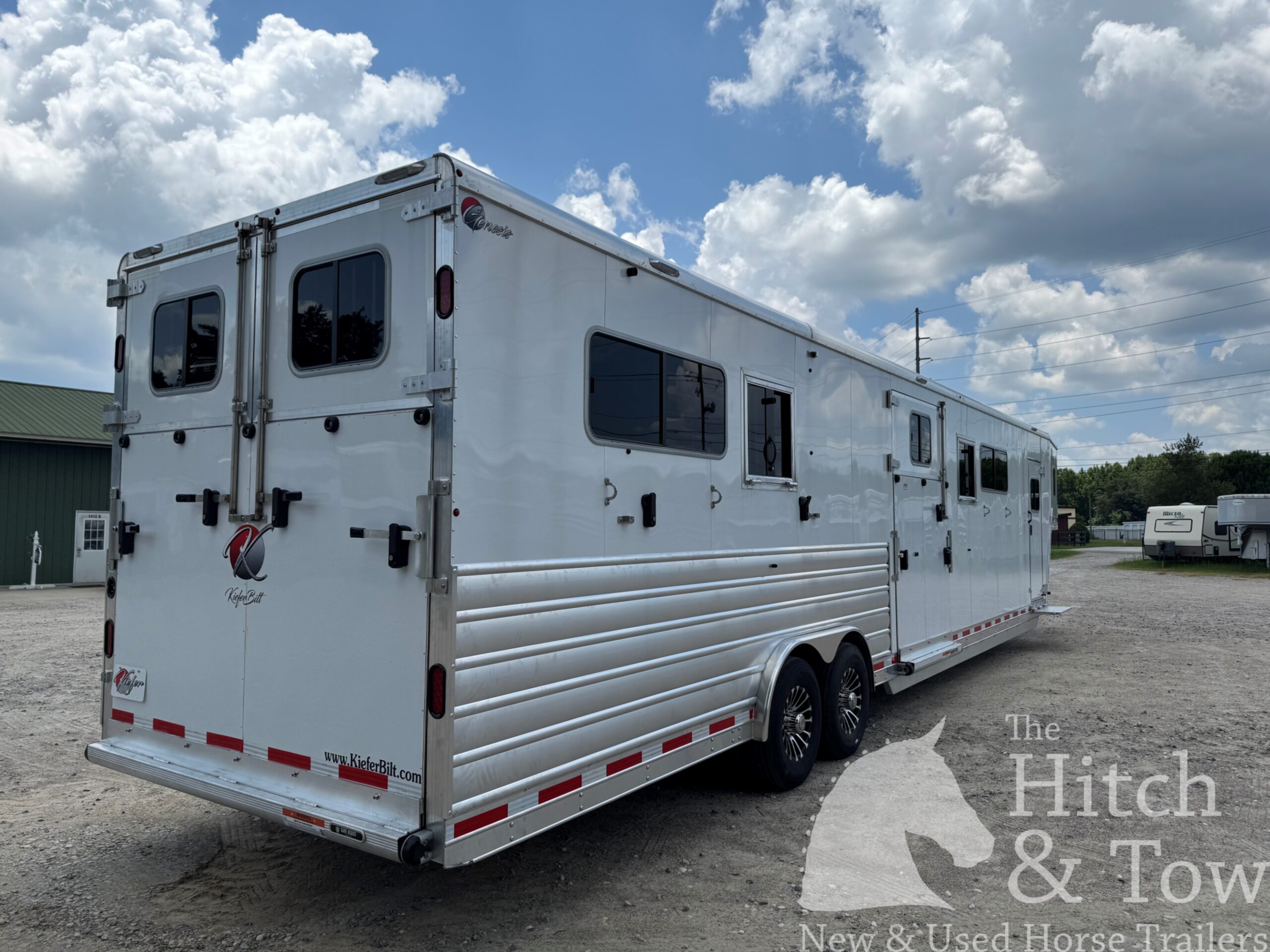 2027 KieferBilt Trailers 6-7 HORSE HEAD TO HEAD W/ MANY UPGRADES $83,900