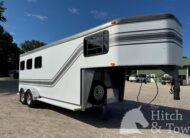 2000 TRAILET 3 HORSE SLANT GOOSENECK TRAILER $11,900