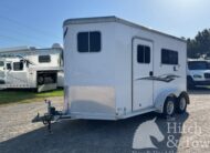 2017 FEATHERLITE 2 HORSE BUMPER PULL W/ DRESSING ROOM $17,900