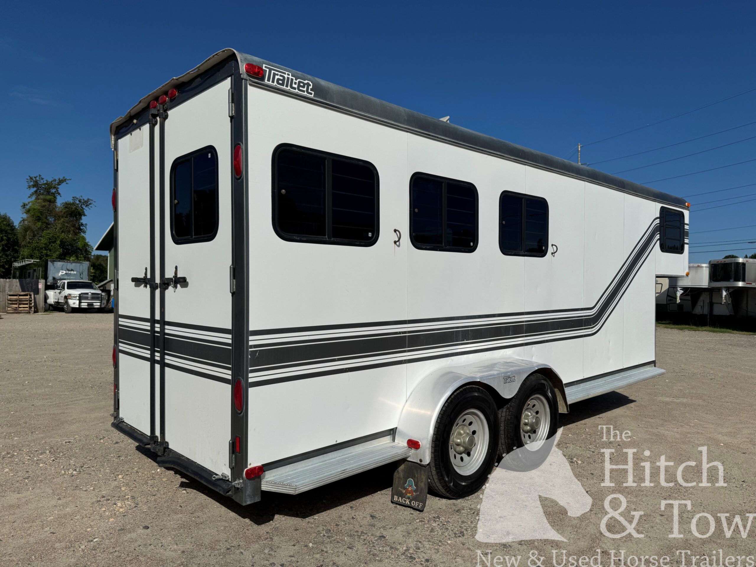 2000 TRAILET 3 HORSE SLANT GOOSENECK TRAILER $11,900