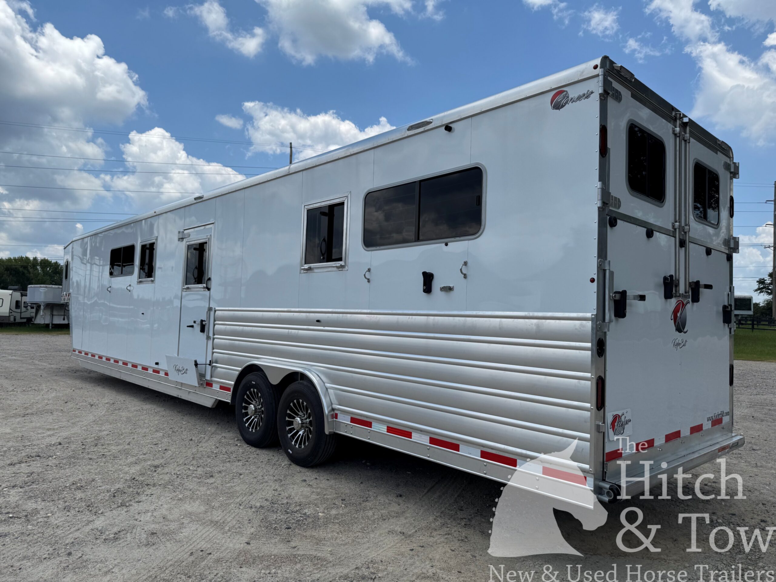 2027 KieferBilt Trailers 6-7 HORSE HEAD TO HEAD W/ MANY UPGRADES $83,900