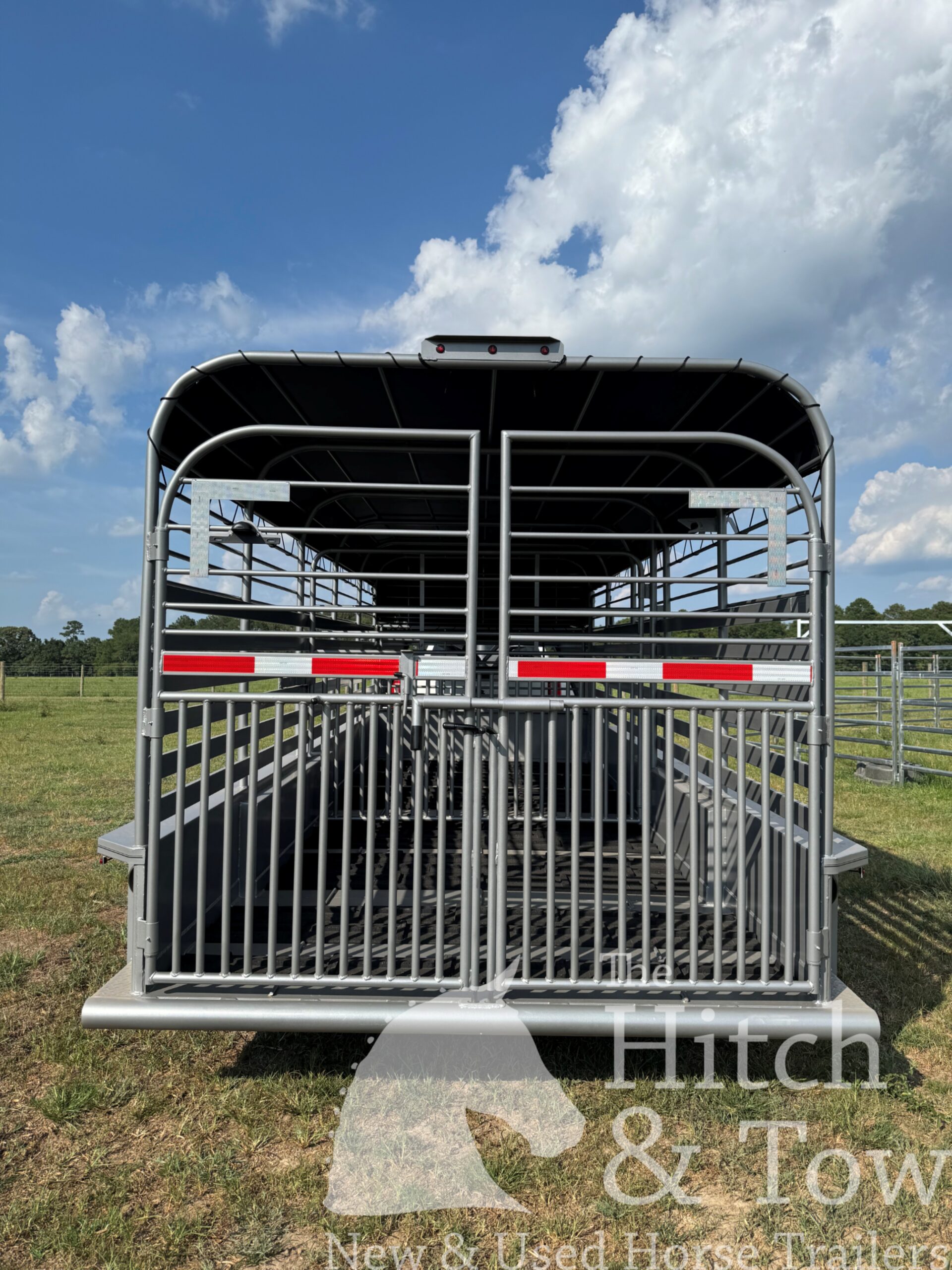 2026 20′ LIVESTOCK STOLL TRAILER W/ TUBE SIDES AND BLACK CANVAS TOP $17,580