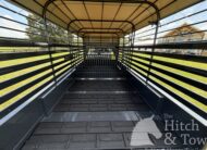 2026 16′ LIVESTOCK STOLL TRAILER W/ TUBE SIDES AND GRAY CANVAS TOP $16,450