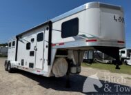 2021 LAKOTA CHARGER 2 HORSE GOOSENECK WITH 9′ LQ & 7′ SLIDE OUT! $52,500
