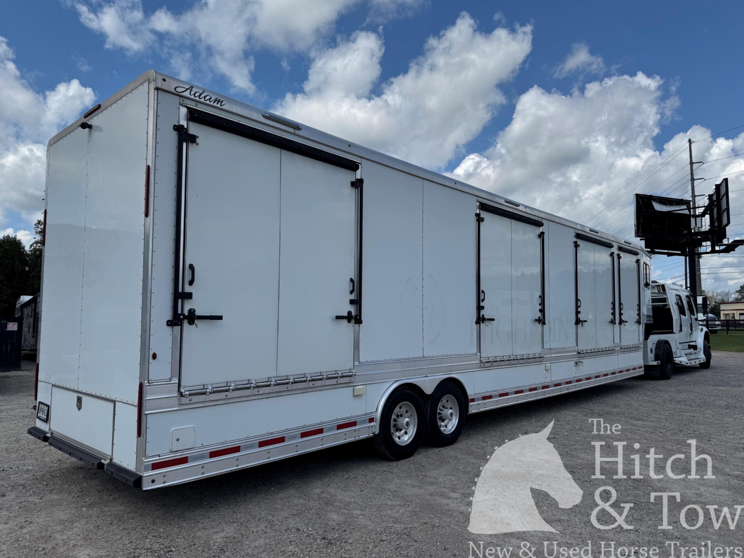 2017 ADAM 9 HORSE GOOSENECK & 2008 FREIGHTLINER TRUCK! $135,000
