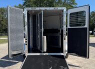 2021 LAKOTA CHARGER 2 HORSE GOOSENECK WITH 9′ LQ & 7′ SLIDE OUT! $52,500