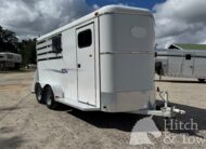 2015 BEE 2 HORSE STRAIGHT LOAD BUMPER PULL STOCK COMBO TRAILER $7,500