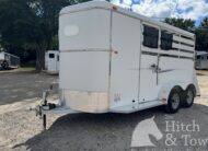 2015 BEE 2 HORSE STRAIGHT LOAD BUMPER PULL STOCK COMBO TRAILER $7,500