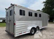 2007 FEATHERLITE 4 HORSE SLANT GOOSENECK HORSE TRAILER $17,500.