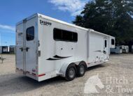 2022 SHADOW 3 HORSE SLANT LOAD LIVING QUARTERS TRAILER W/ UPGRADES & SLIDE OUT! $54,000