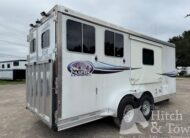 2008 LAKOTA 2 HORSE BUMPER PULL WITH 7′ LIVING QUARTERS $29,900