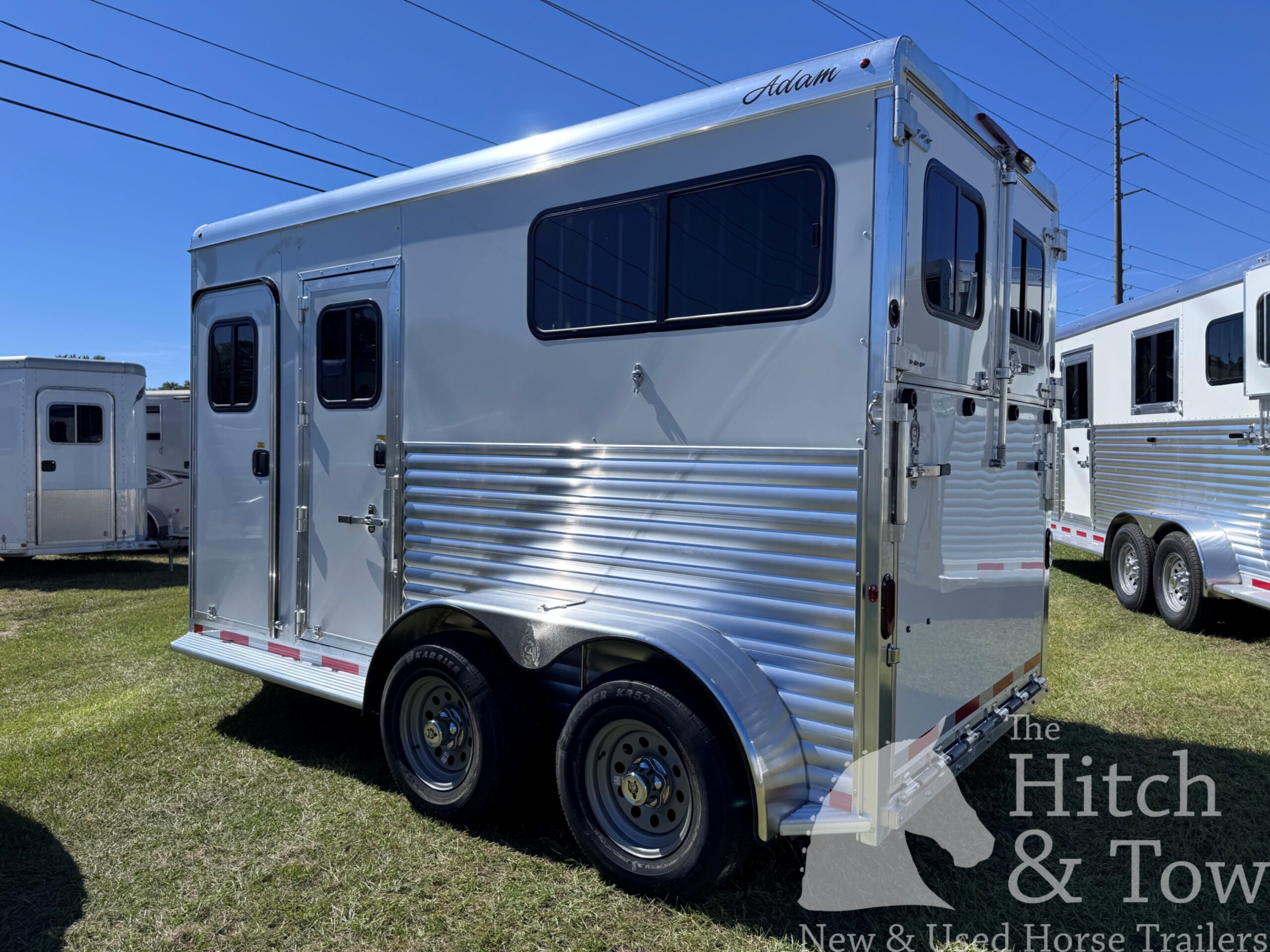 2027 ADAM JULITE 2 HORSE BUMPER PULL W/ SIDE RAMP $24,900