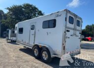 2007 JAMCO 2 HORSE STRAIGHT LOAD GOOSENECK WITH 9′ LQ! $37,500