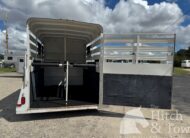 2015 BEE 2 HORSE STRAIGHT LOAD BUMPER PULL STOCK COMBO TRAILER $7,500