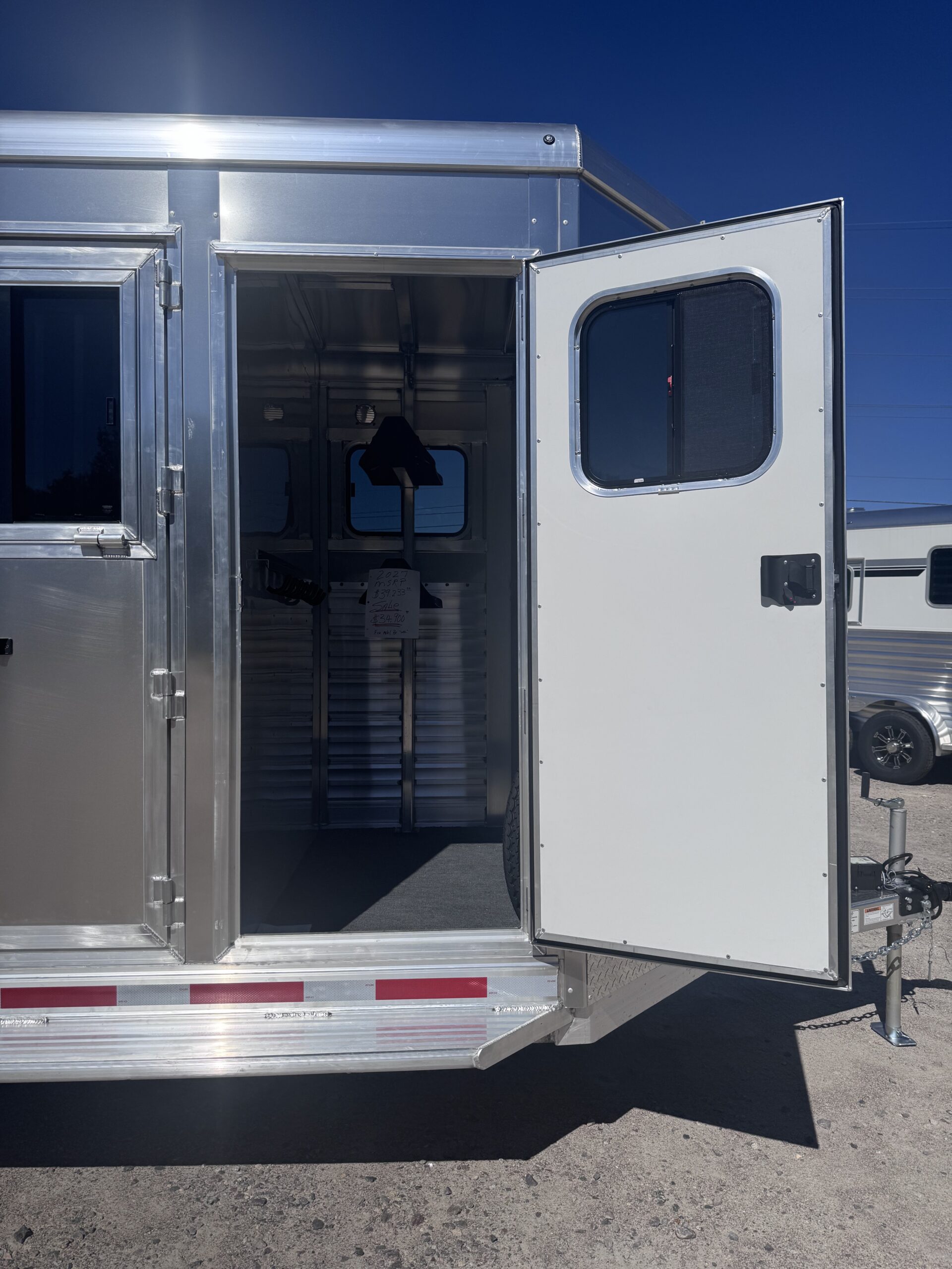 2027 ADAM JUBILEE 2 HORSE BUMPER PULL ALL ALUMINUM W/ DRESSING ROOM! $34,900