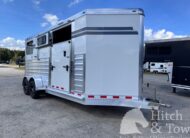 LIGHTLY USED~ 2026 4 STAR 2 HORSE STRAIGHT LOAD BUMPER PULL W/ SIDE RAMP! $42,900
