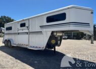 2009 GORE 2 HORSE GOOSENECK W/ SIDE RAMP, HYDRAULIC JACK, ETC! $19,900