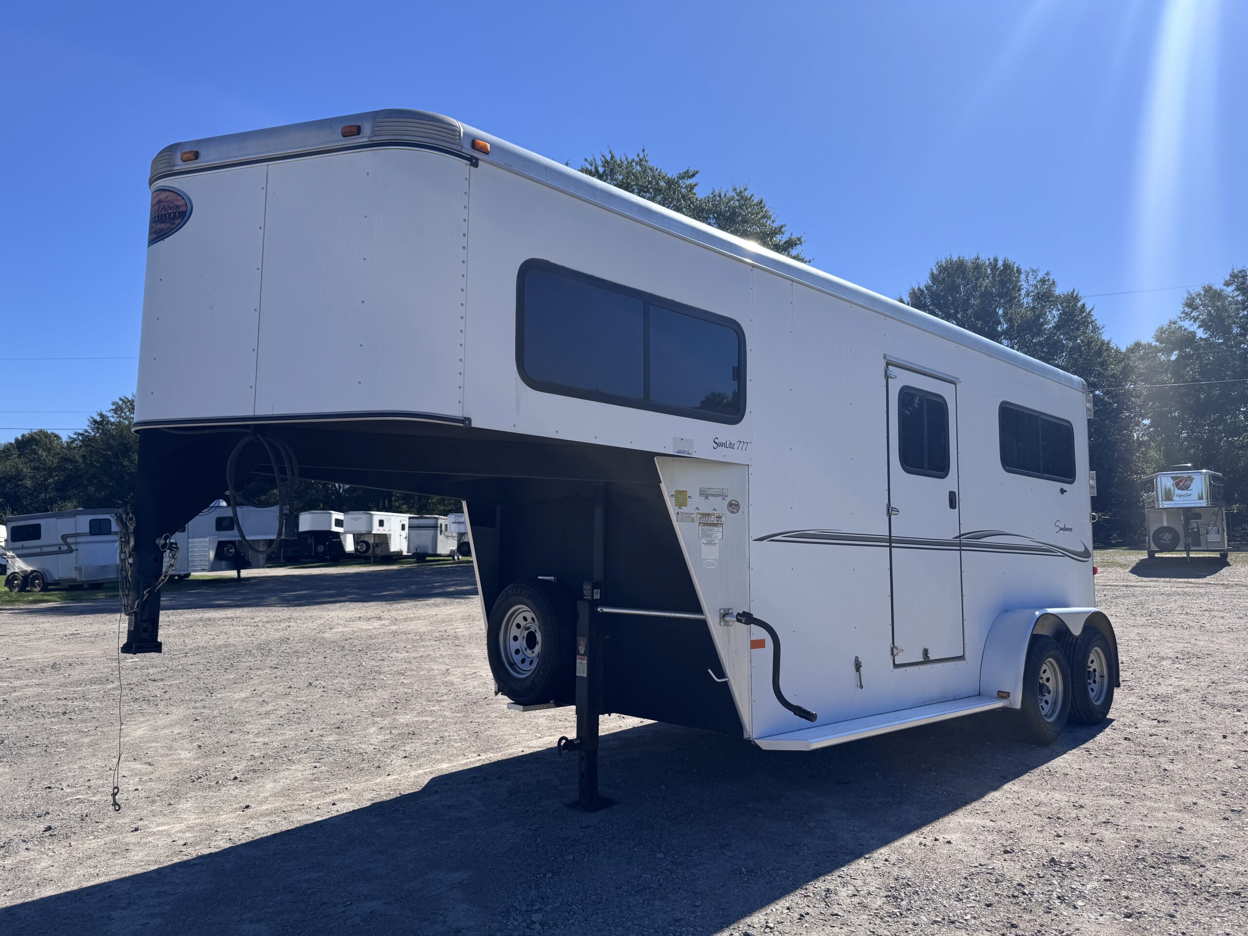 2008 SUNDOWNER 2 HORSE GOOSENECK WARMBLOOD DIMENSIONS! $16,000
