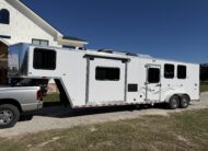 SLIGHTLY USED! 2025 DIXIE STAR 3 HORSE SLAT LOAD LIVING QUARTERS TRAILER! $44,000