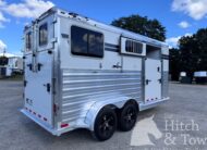 LIGHTLY USED~ 2026 4 STAR 2 HORSE STRAIGHT LOAD BUMPER PULL W/ SIDE RAMP! $42,900