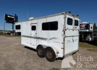 2000 SUNDOWNER 2 HORSE GOOSENECK WARMBLOOD DIMENSIONS! $10,900