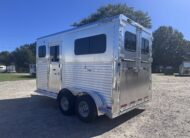 2027 ADAM JUBILEE 2 HORSE BUMPER PULL ALL ALUMINUM W/ DRESSING ROOM! $34,900