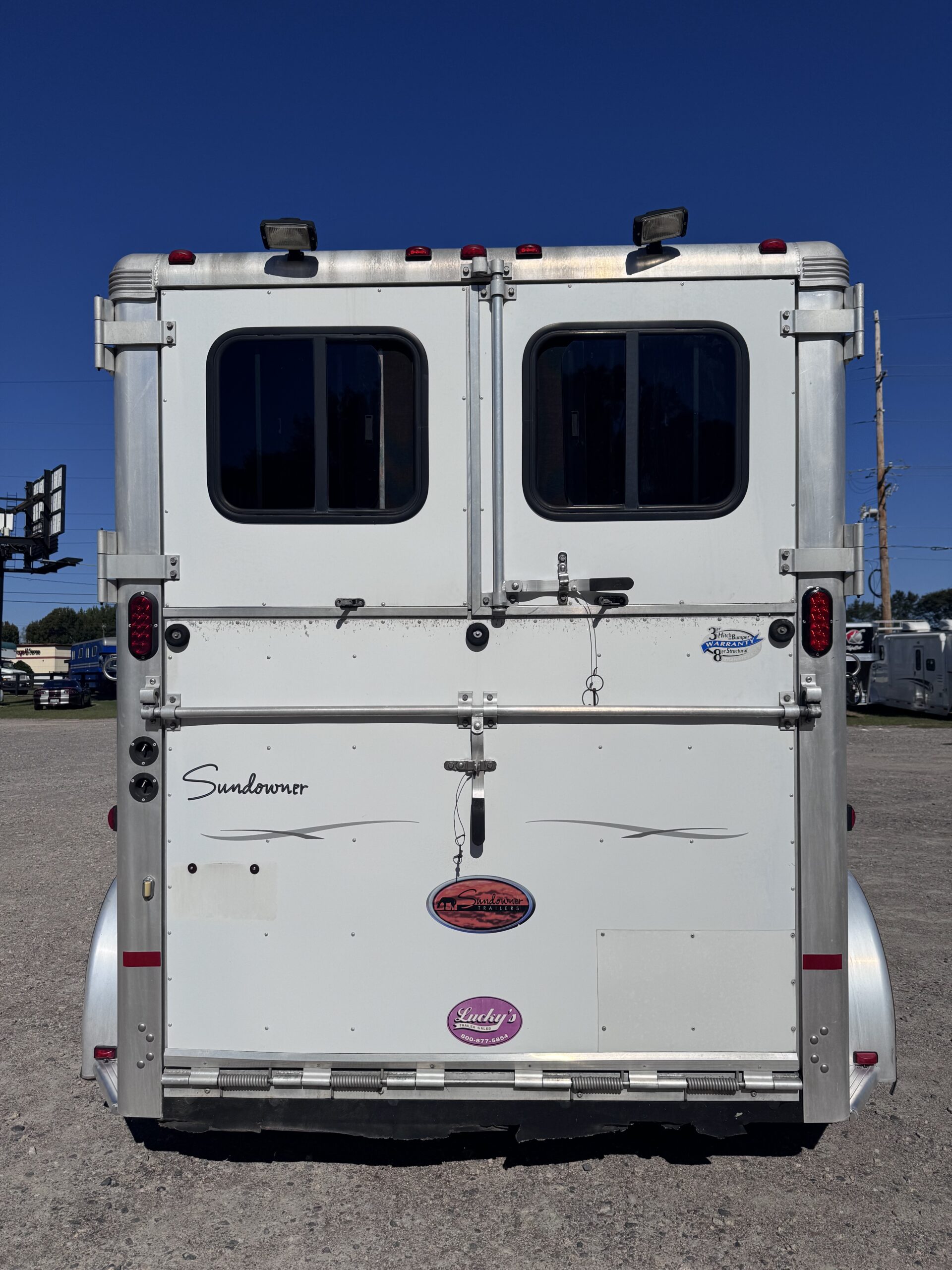 2008 SUNDOWNER 2 HORSE GOOSENECK WARMBLOOD DIMENSIONS! $16,000